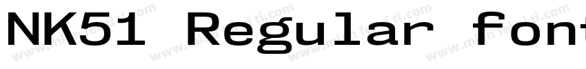 NK51 Regular font字体转换
